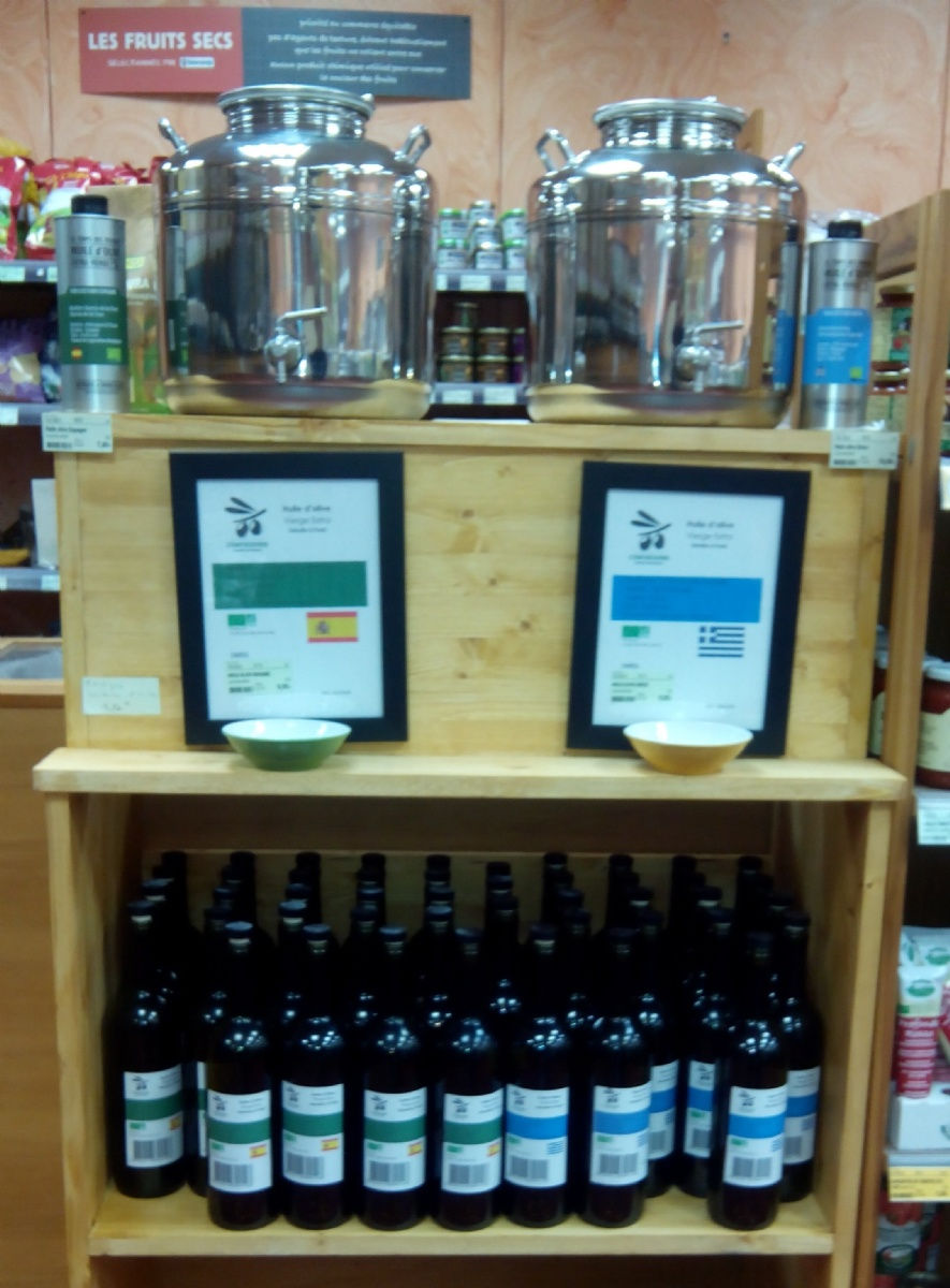 Nouveau dans votre magasin bio Biocoop Tassin : huile d'olive bio en vrac